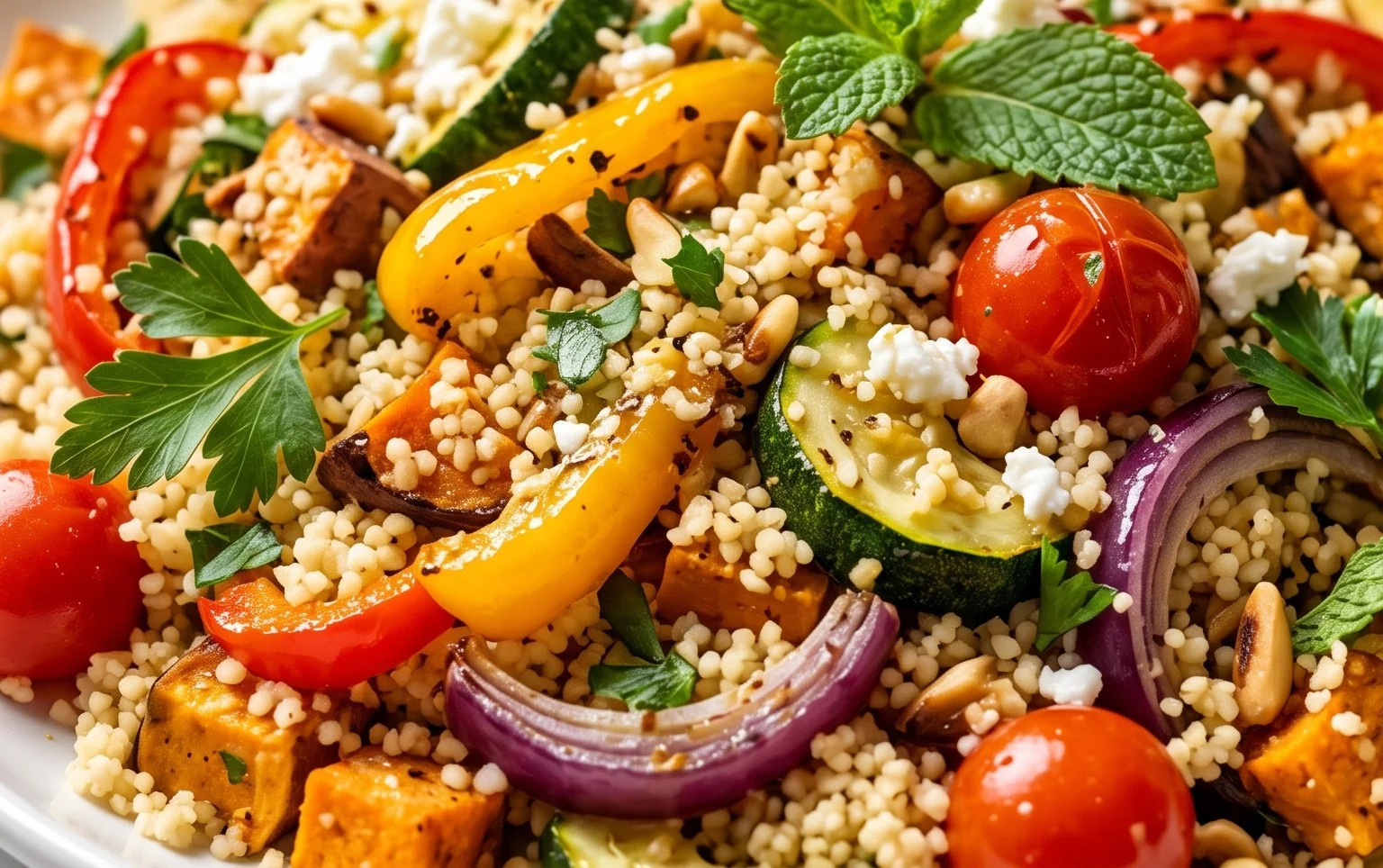 Roasted Vegetable Couscous Salad Recipe