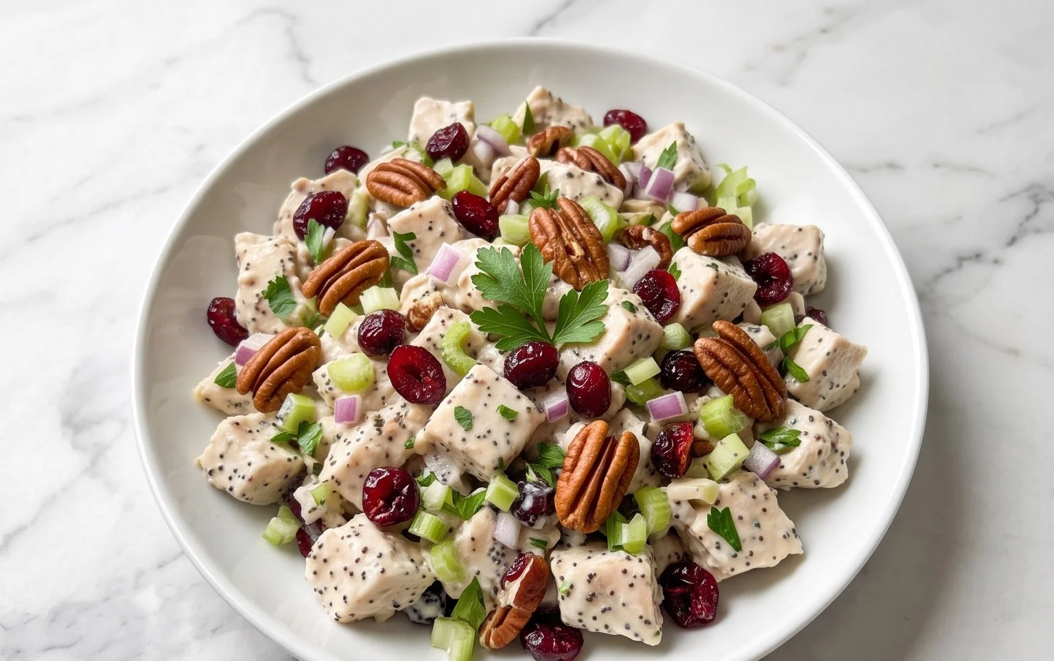 Cranberry Pecan Chicken Salad Poppy Seed Dressing