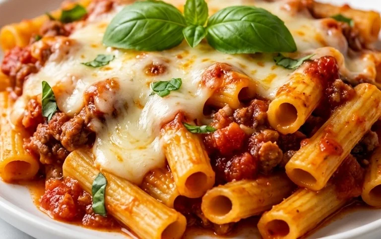 Crock Pot Baked Ziti