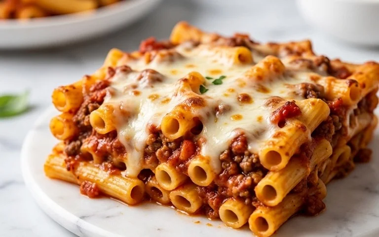 Easy Crock Pot Baked Ziti Recipe